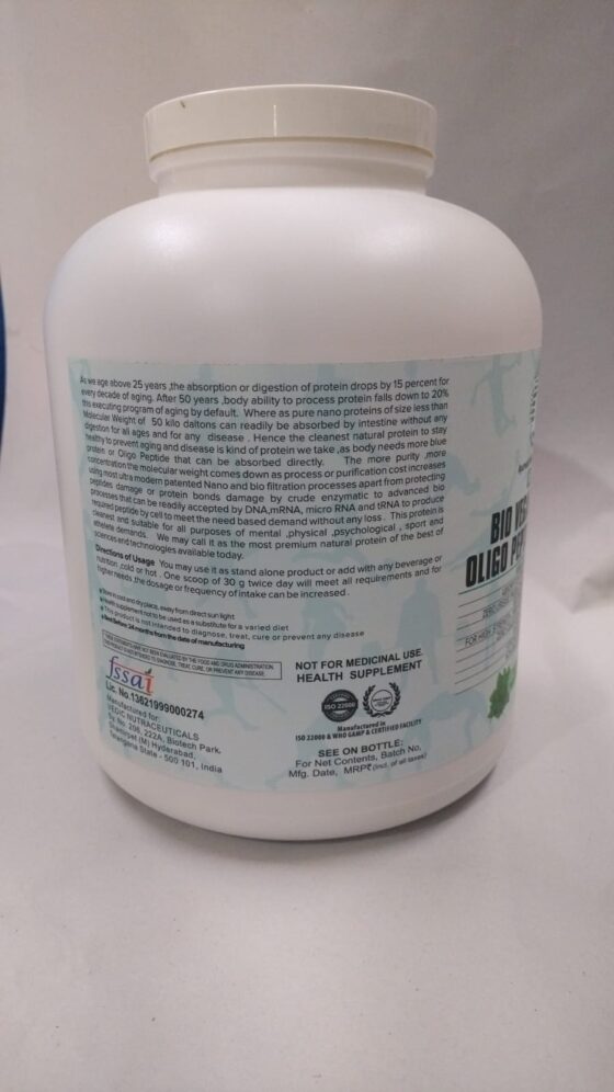 Bio Vegan Protein Oligo Peptide 1Kdalton (Natural Tulasi -Fennel flavour) - Image 3