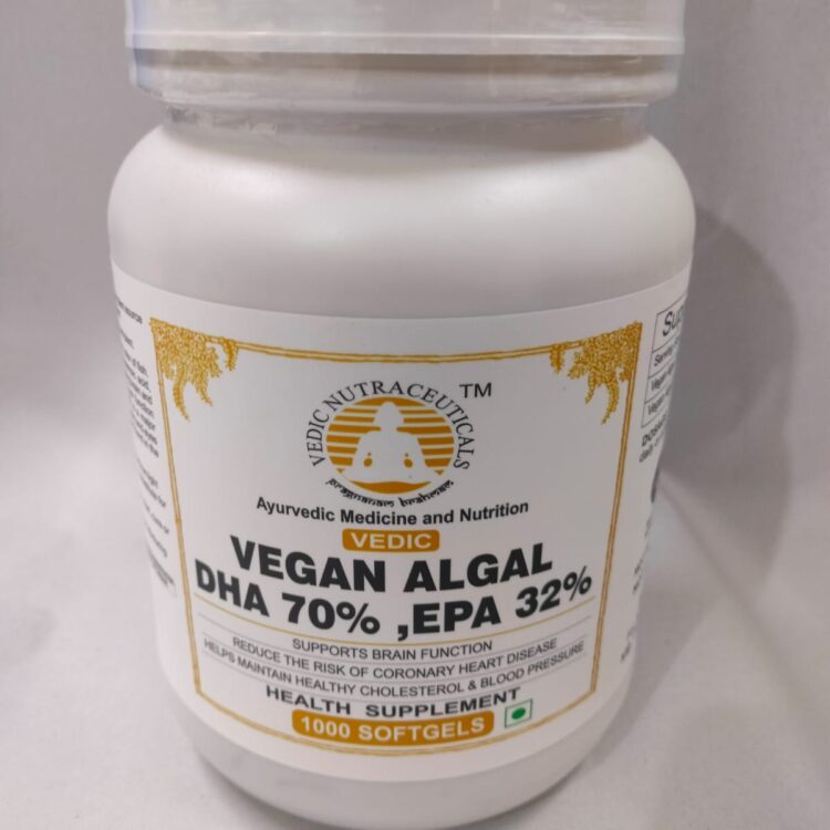 Vegan Algae DHA - 70%, EPA-32%, 1000 Softgels